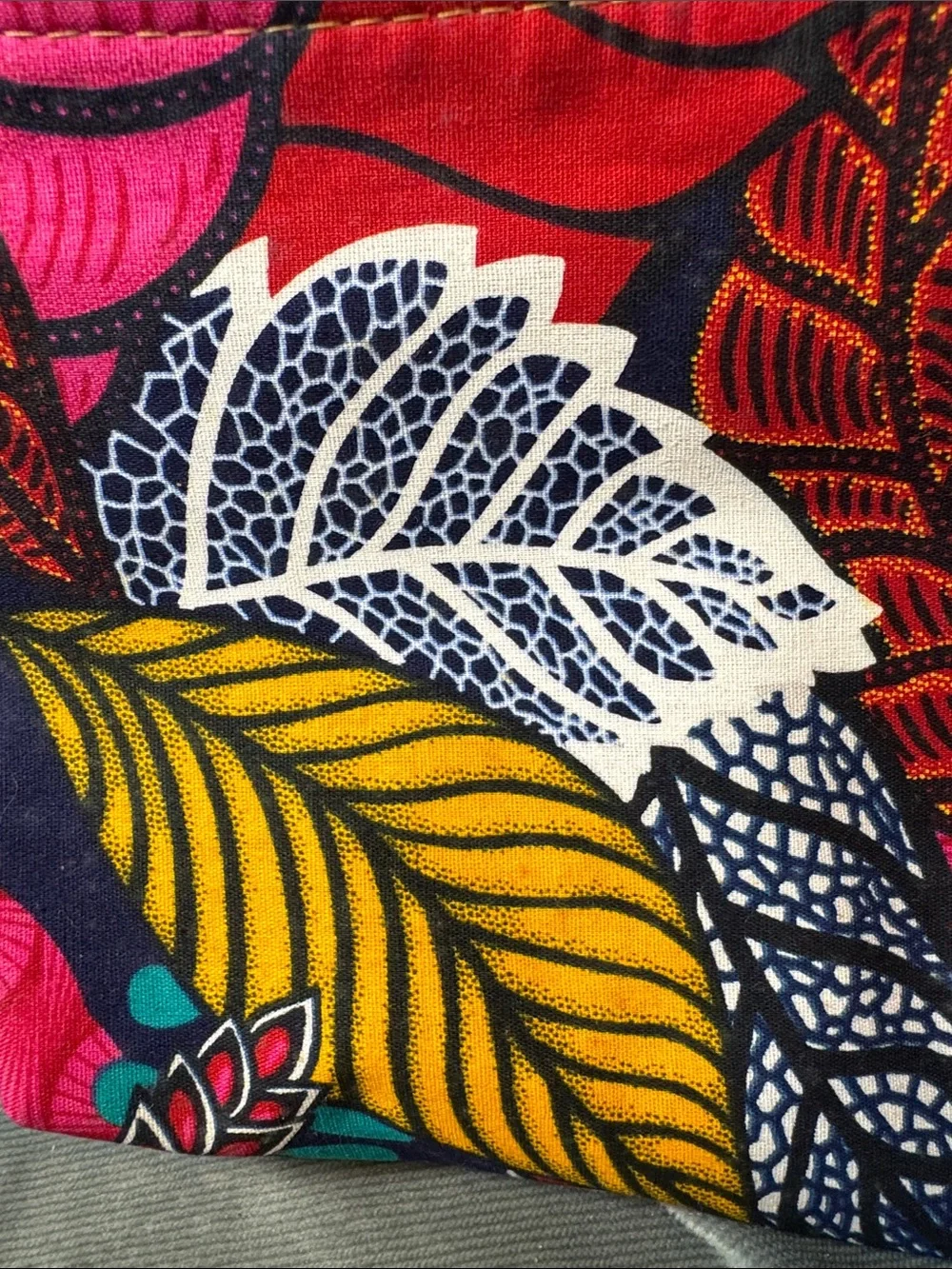 Mozkito African wax print layout known as the 